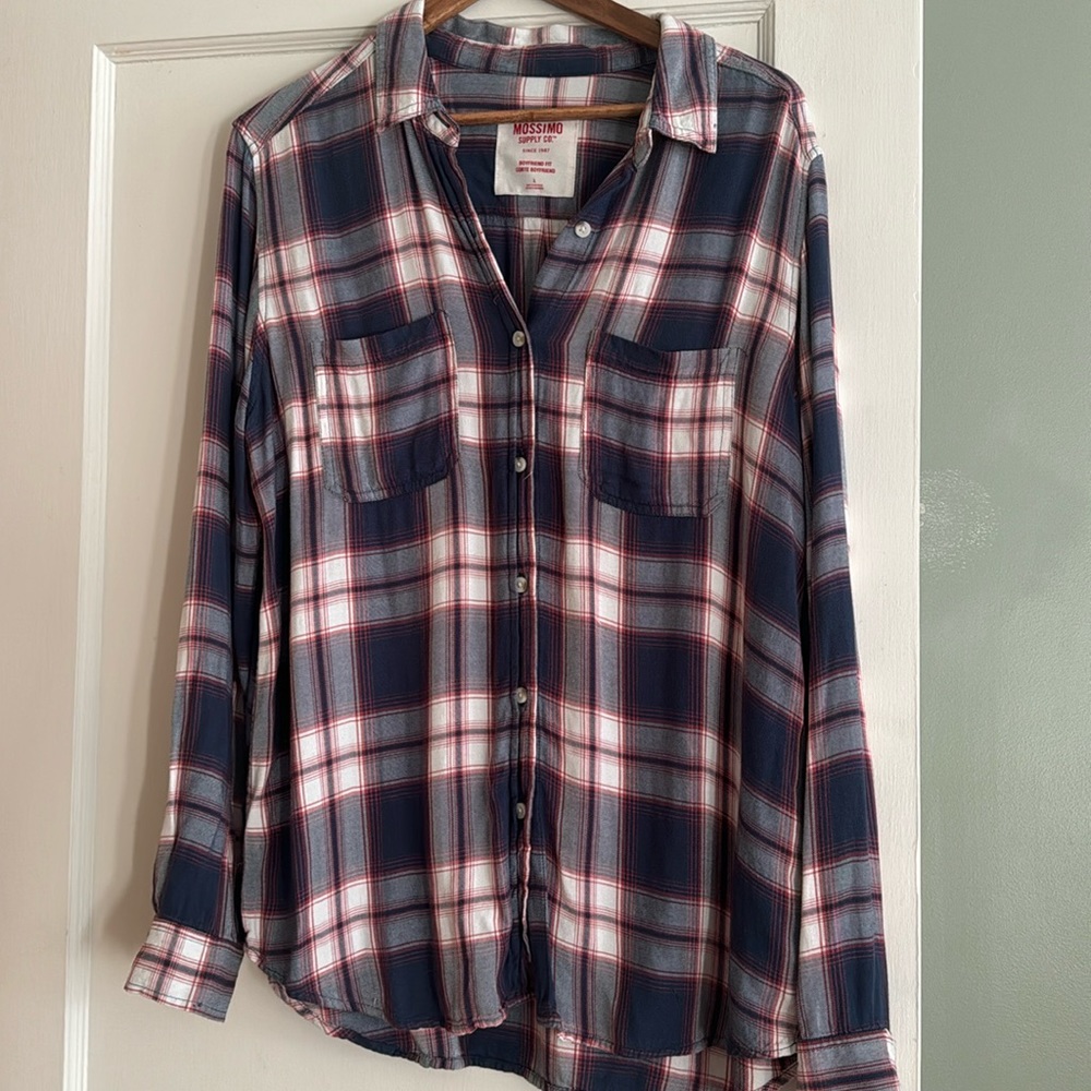 Button up flannel top